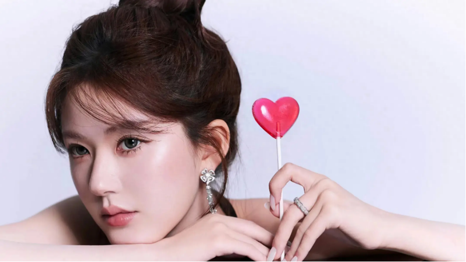 赵露思素颜马尾，超市被赞美到发光